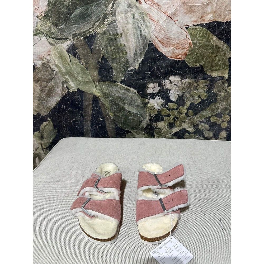 New Birkenstock Arizona Big Buckle Shearling Sandals size Eu 37 - Picture 3 of 6